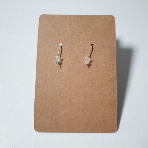 Handmade By Donovan White Peace Earrings Boho Bead Dangle Artisan Beach Core 70s - Picture 3 of 3